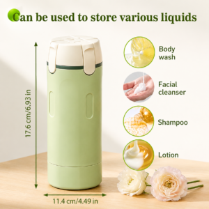 4 in1 travel dispenser bottle green